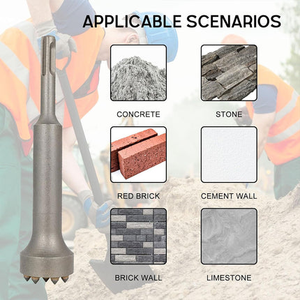 Electric Demolition Hammer Pickaxe Tool Wall Concrete Chisel Breaker Machine