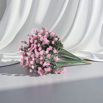 30 PCS Artificial Breath Flowers Pink Realistic Looking Low Maintenance