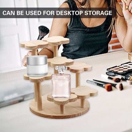 Desktop Storage Rack Wooden for Office Home Supplies Stationery Plants Display