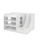 Desktop File Organizer Rack 3 Style Space Saving Stable for Office Desk Storage