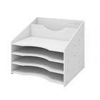 Desktop File Organizer Rack 3 Style Space Saving Stable for Office Desk Storage