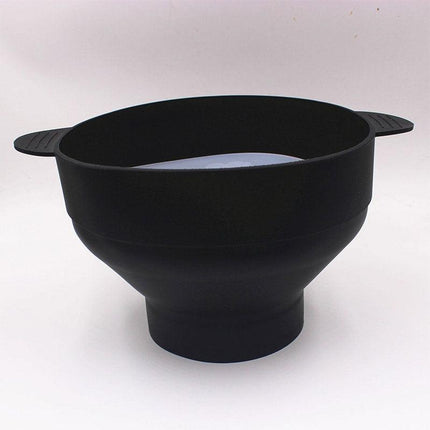 High Temperature Resistant Silicone Popcorn Bucket Collapsible Bowl with Handle