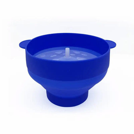 High Temperature Resistant Silicone Popcorn Bucket Collapsible Bowl with Handle