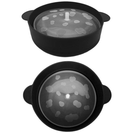 High Temperature Resistant Silicone Popcorn Bucket Collapsible Bowl with Handle