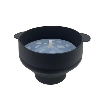 High Temperature Resistant Silicone Popcorn Bucket Collapsible Bowl with Handle