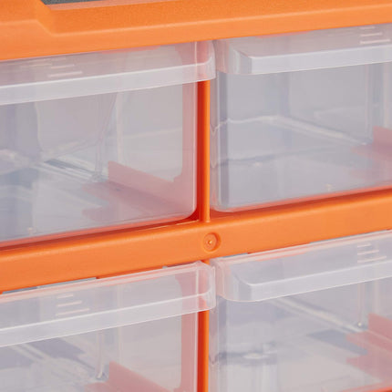 Tool Storage Bin Parts Organizer Drawers Cabinet Box Chest Plastic With Dividers