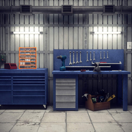 Tool Storage Bin Parts Organizer Drawers Cabinet Box Chest Plastic With Dividers