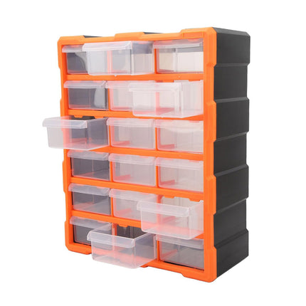 Tool Storage Bin Parts Organizer Drawers Cabinet Box Chest Plastic With Dividers