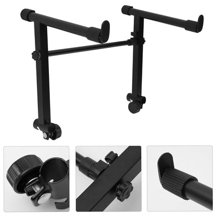 Electronic Keyboard Stand Adjustable Height X Type Piano Stand Double Pipe Raised Stand