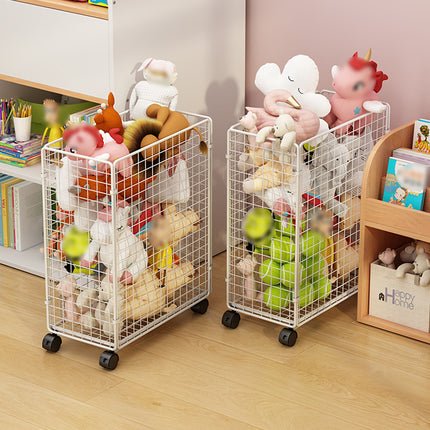 Moveable Crevice Storage Basket with Wheels Space Saving Waterproof Durable