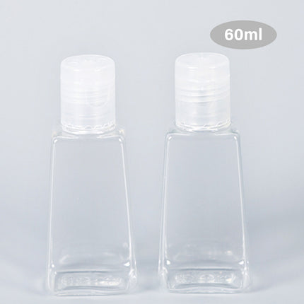 Trapezoidal Plastic Bottles 100PCS 30ML 60ML Clear Refillable Travel Cosmetic Jar