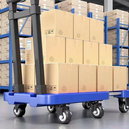 Folding Platform Trolley Heavy Duty Hand Truck Foldable Cart Push Dolly Movin