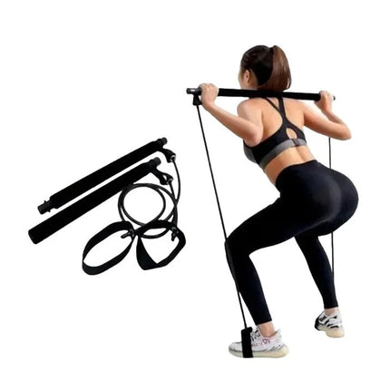 Pilates Stick Multi-functional Fitness Stick Elastic Training Tension Rope
