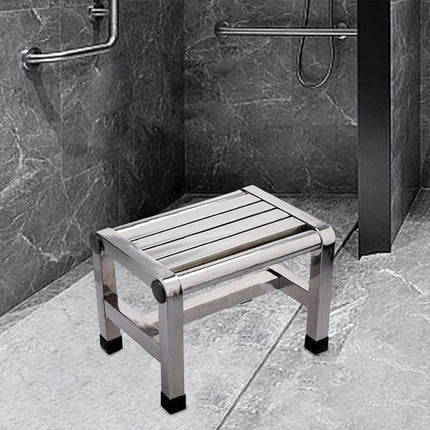 Household Waterproof Stainless Steel Square Stool  Anti Slip Durable SpaceSaving