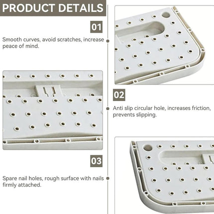 8pcs Wall Mounted Shoe Storage Rack Hanging Shelf Shoe Organizer Holder for Home