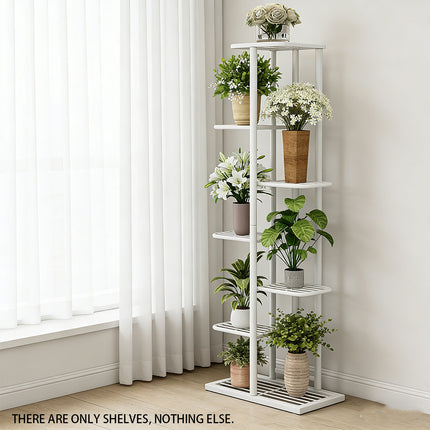 7 Tier Metal Plant Stand Indoor Outdoor Vertical Garden Shelf Rack