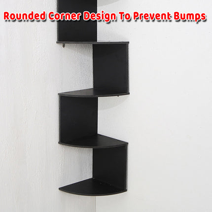 Corner Wall Mounted Multi Tier Storage Rack SpaceSaving for Bathroom Living Room