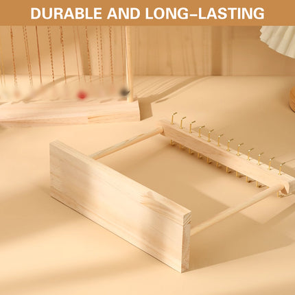 Solid Wood Necklace Jewelry Display Racks for Home Store Showcase Storage