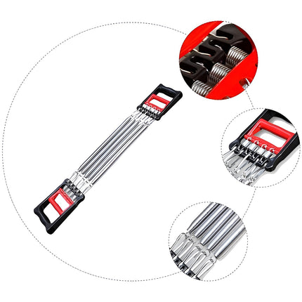 Mens Chest Expander Resistance Bands Pedal Puller Home Gym Workout Equipment
