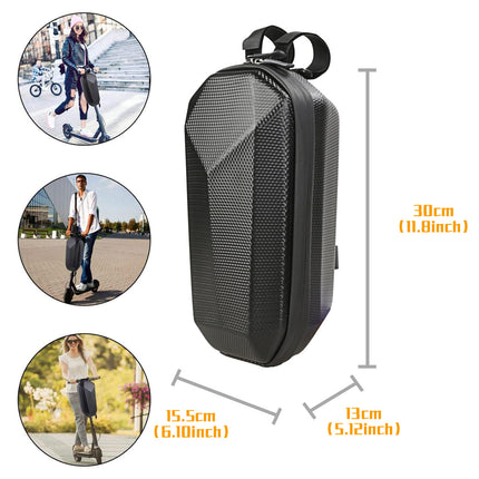 Large Electric Scooter Bag Hard Shell Pouch Front Storage Waterproof Scooter