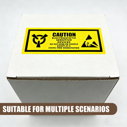 Anti Static Warning Sticker Label Easy to Use Eye-Catching for PC Electronics
