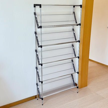 5 Tier Slanted Shoe Rack Space Saving Organizer for Entryway Hallway Storage