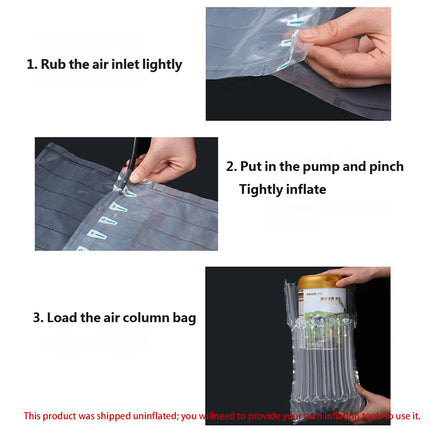 100PCS Air Column Protective Bags Shockproof Packaging for Milk Powder Cans