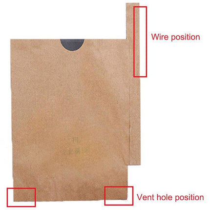 Paper Fruit Bags 100pcs Protective Bagging for Orchard Garden Harvest Storage