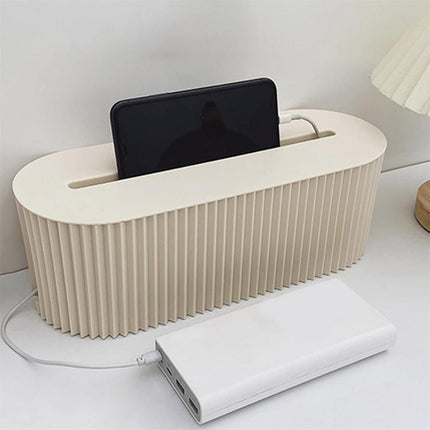 Large Cable Wire Cord Storage Box Case Management Socket Tidy Organizer