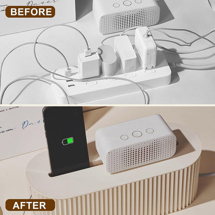 Large Cable Wire Cord Storage Box Case Management Socket Tidy Organizer