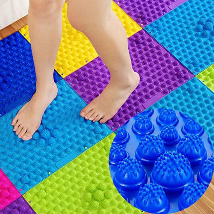 4PCS Shiatsu Foot Massage Pad Reflexology Board Foot Care Relaxation Mat
