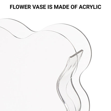Creative Transparent Acrylic Vase Flower Ornament Dried Floral Display Tank