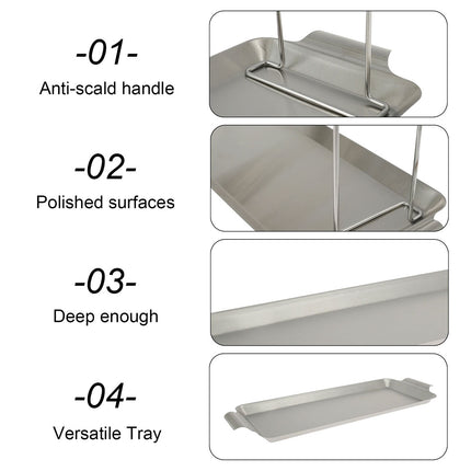 Stainless Steel Folding Chicken Rack Metal Grill Chicken Meat Holder Adjustable