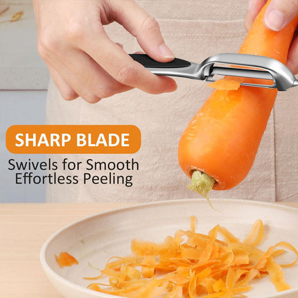 2PCS Stainless Steel Peeler Knife for Fruit Vegetable Peeling Kitchen Tools