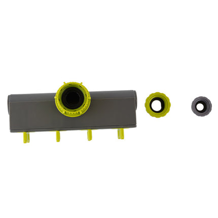 Garden Hose Splitter 4 Way Tap Connector With Valve for Lawn Irrigation System