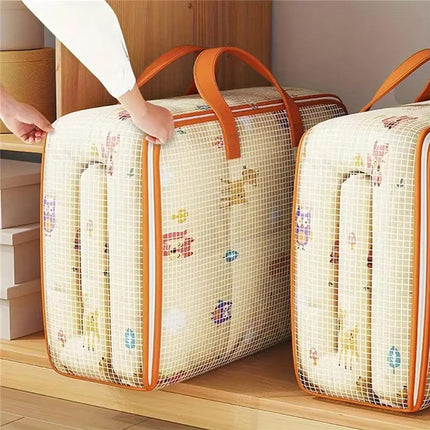 4pcs Large Capacity Quilt Storage Bags for Clothes Luggage Moving Organising Bag