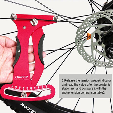 Park Tool Bike Spoke Tension Meter Gauge Wheel Spoke Pro Bike Checker Chart