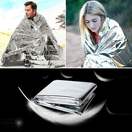 5PCS Outdoor Portable Emergency Thermal Blanket Waterproof Keep Warm Reflection