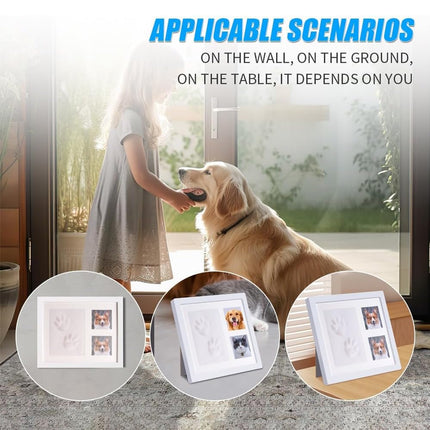 Keepsake DIY Handprint Footprint Photo Frame Kit for Pets or Memories