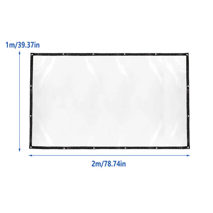 1mx2m Rain Tarp Transparent Cover Shade Sail Garden Bonsai Succulent Plants
