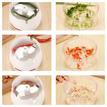 Home Mini Manual Garlic Beater Mincer Chili Ginger Meat Mash Food Prep Tool