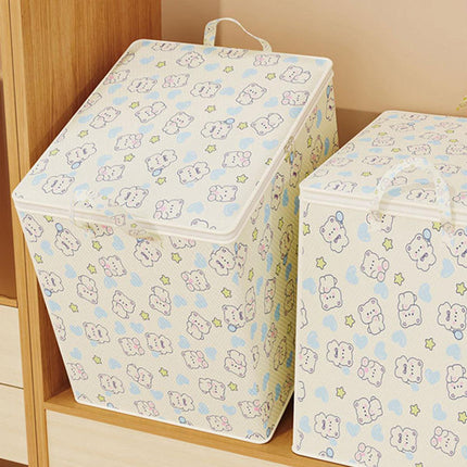 2pcs Large Capacity Clothes Quilt Storage Bags Foldable Zipper Moisture Proof