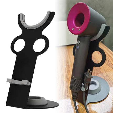 Freestanding Dyson Hair Dryer Holder Punch-Free Stand with Storage Slots