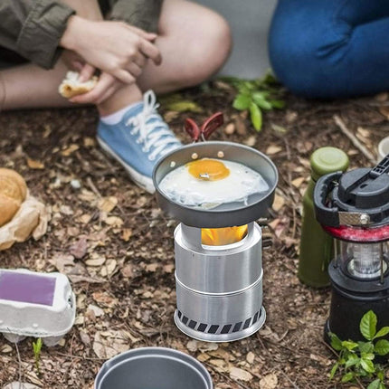 Outdoor Portable Windproof Wood Stove High Heat For Camping Hiking Travel