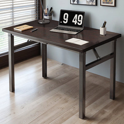 Rectangular Folding Table Computer Desk Sturdy Home Office Study Laptop Desk