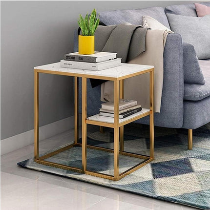 Marble Coffee Table Nesting Tables Sofa Side Bed End Modern Home Furniture
