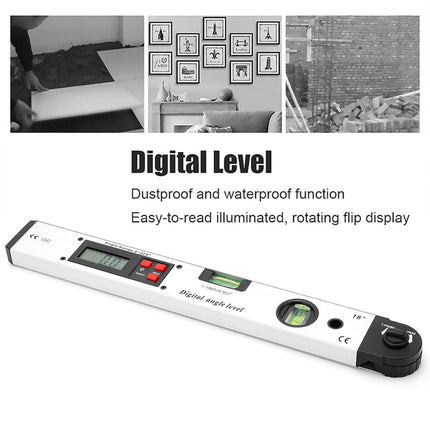 Aluminum Alloy Digital Angle Ruler Level Tool High Precision for Construction