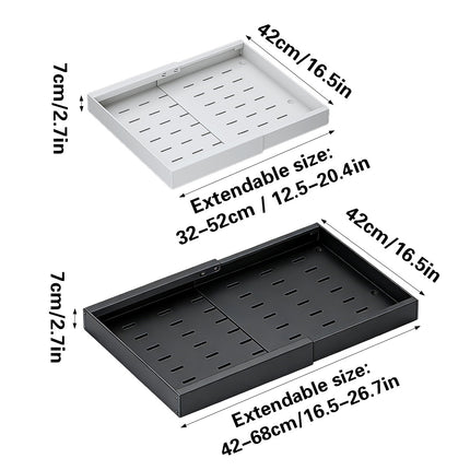 Cabinet Inner Slide Pull Out Shelf Telescopic Rack For Kitchen Cupboard Rack