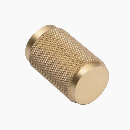 Brass Handle Modern Simple Knurled Copper Pull Closet Drawer Cabinet Door Handle