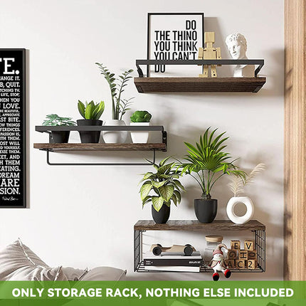 3 PCS Multi Functional Wall Mounted Storage Shelf Space Saving Home Decor